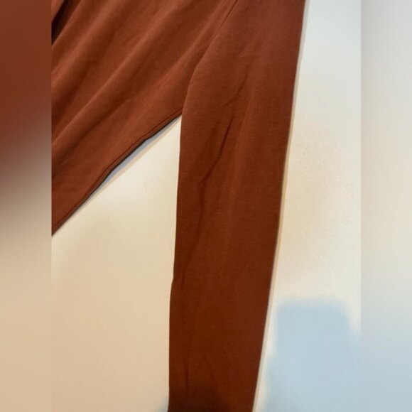 DJAB by Simons Long Sleeve Organic Cotton Shirt - Size L - Two-Tone Rust & Cream - Picture 4 of 8